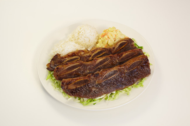 Hawaiian plate lunch dish